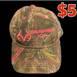 $5 ADD ON ITEM Realtree camo pink logo hat